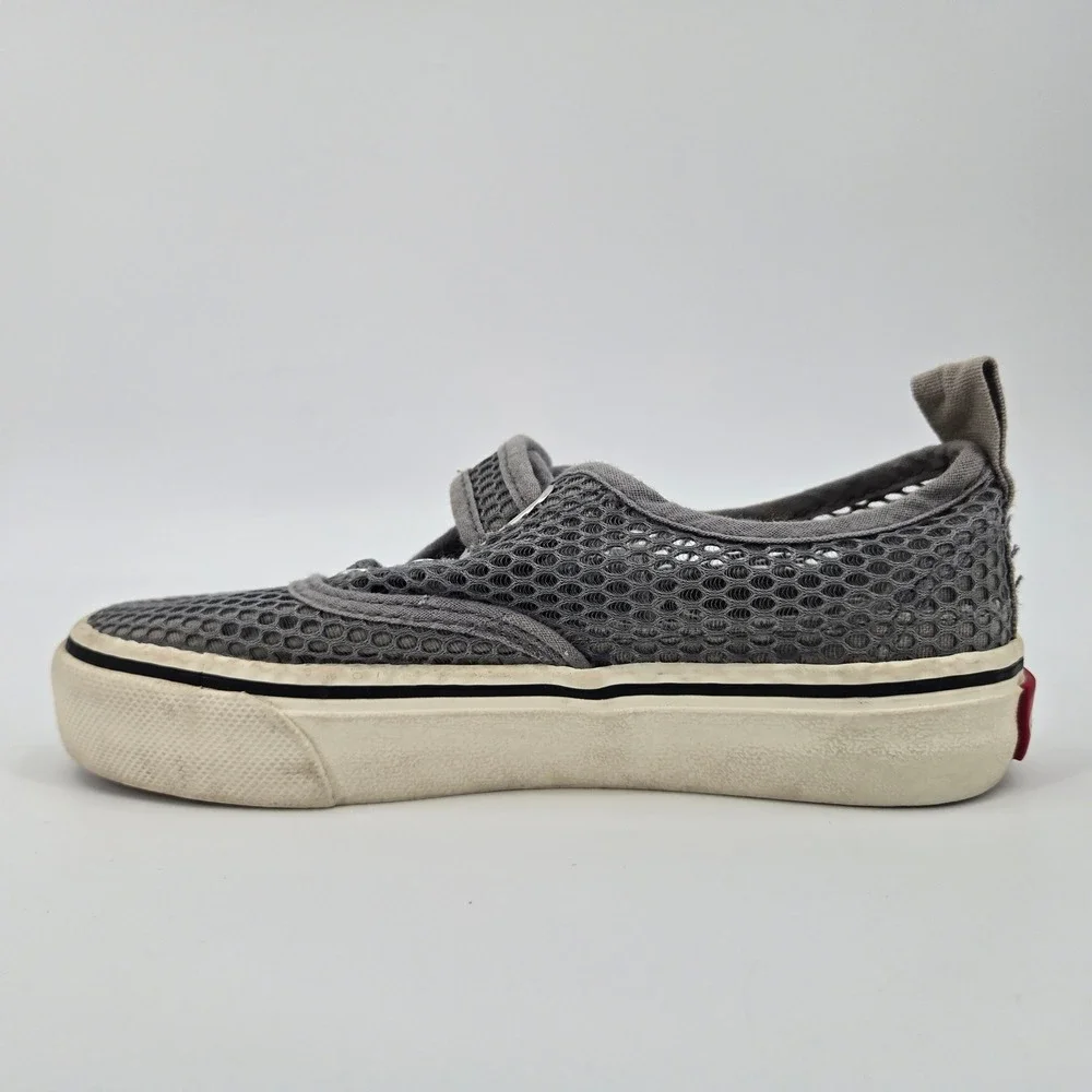 OPOEE Airship Shoes Gray Crochet Mesh Hook‎ & Loop Skate Sneaker US 12.5